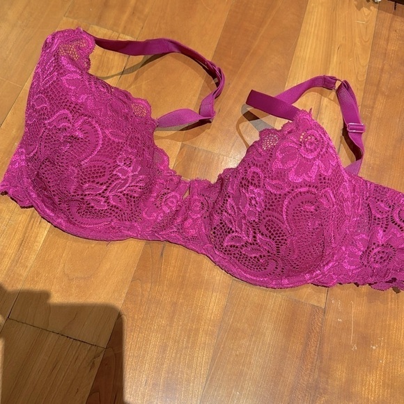 Gilligan & O’Malley bra 36DD pink lace light sexy comfortable - Picture 2 of 9